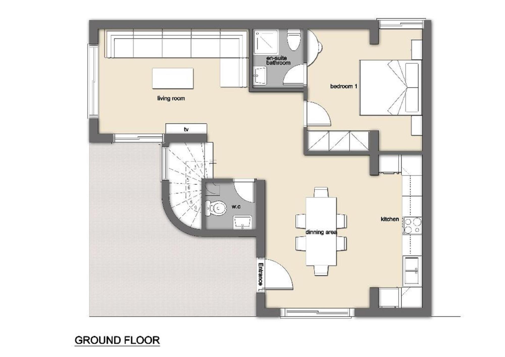 Hill & Sea View Villas 科林比亚 外观 照片